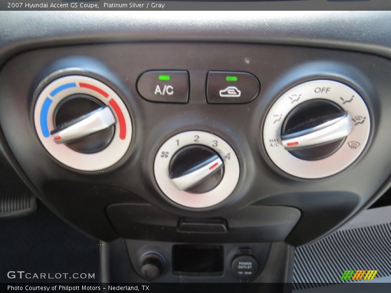 Platinum Silver / Gray 2007 Hyundai Accent GS Coupe