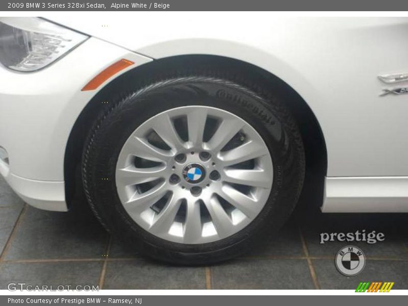 Alpine White / Beige 2009 BMW 3 Series 328xi Sedan