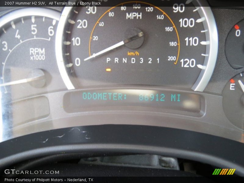 All Terrain Blue / Ebony Black 2007 Hummer H2 SUV