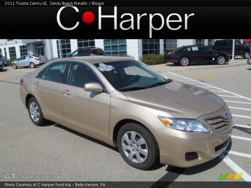Sandy Beach Metallic / Bisque 2011 Toyota Camry LE