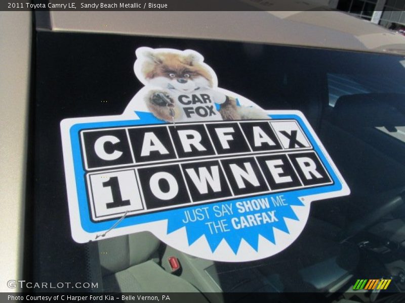 Sandy Beach Metallic / Bisque 2011 Toyota Camry LE