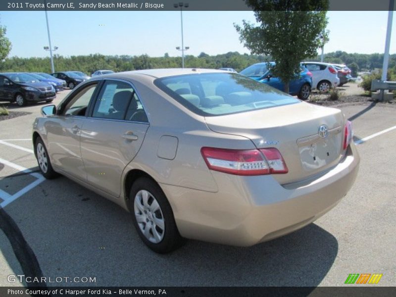 Sandy Beach Metallic / Bisque 2011 Toyota Camry LE