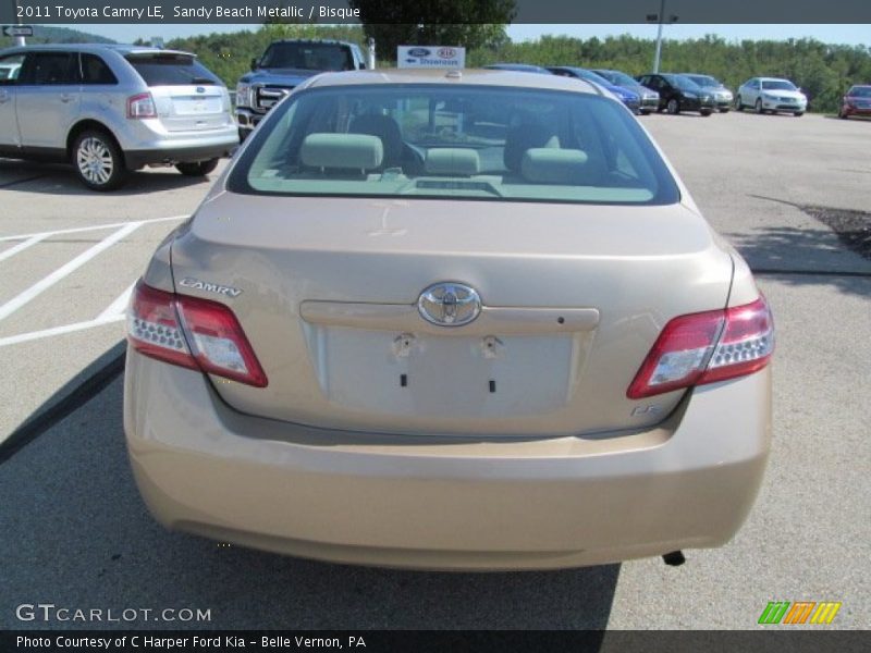 Sandy Beach Metallic / Bisque 2011 Toyota Camry LE