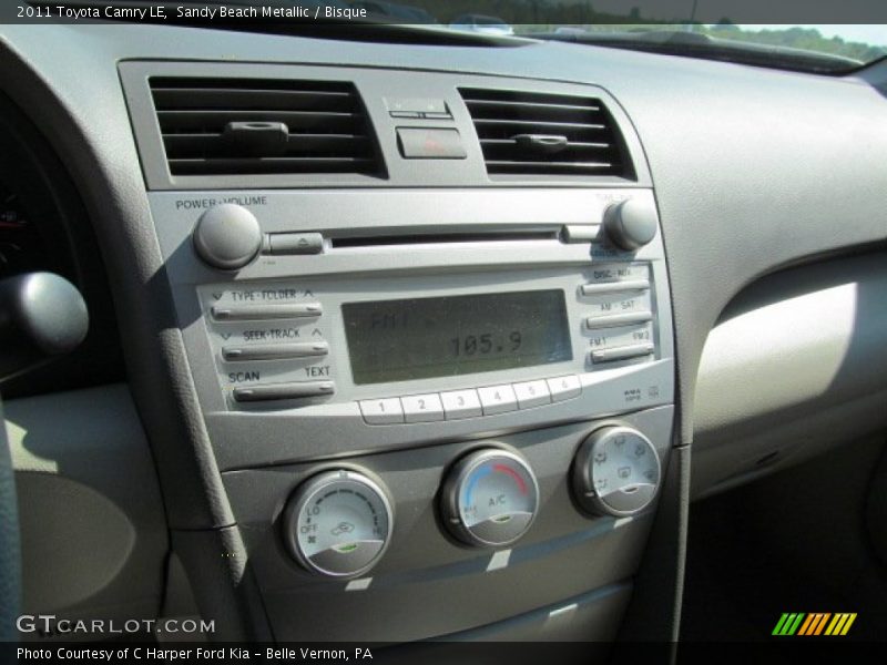 Sandy Beach Metallic / Bisque 2011 Toyota Camry LE