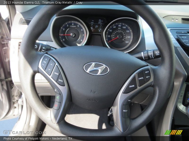 Titanium Gray Metallic / Gray 2013 Hyundai Elantra GLS