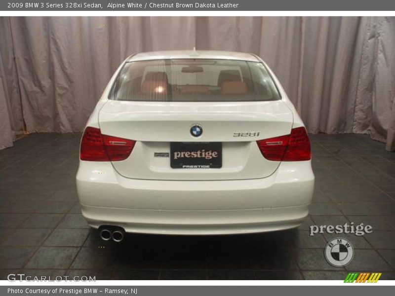 Alpine White / Chestnut Brown Dakota Leather 2009 BMW 3 Series 328xi Sedan