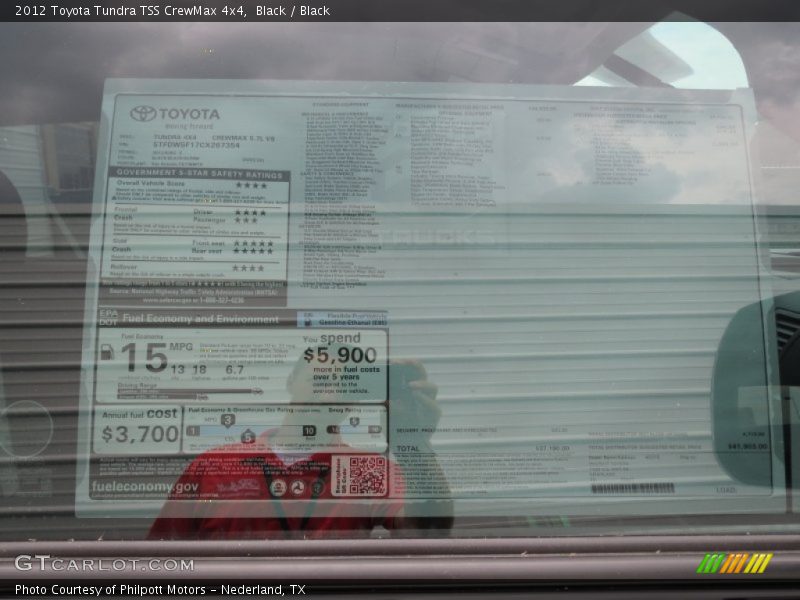 Black / Black 2012 Toyota Tundra TSS CrewMax 4x4