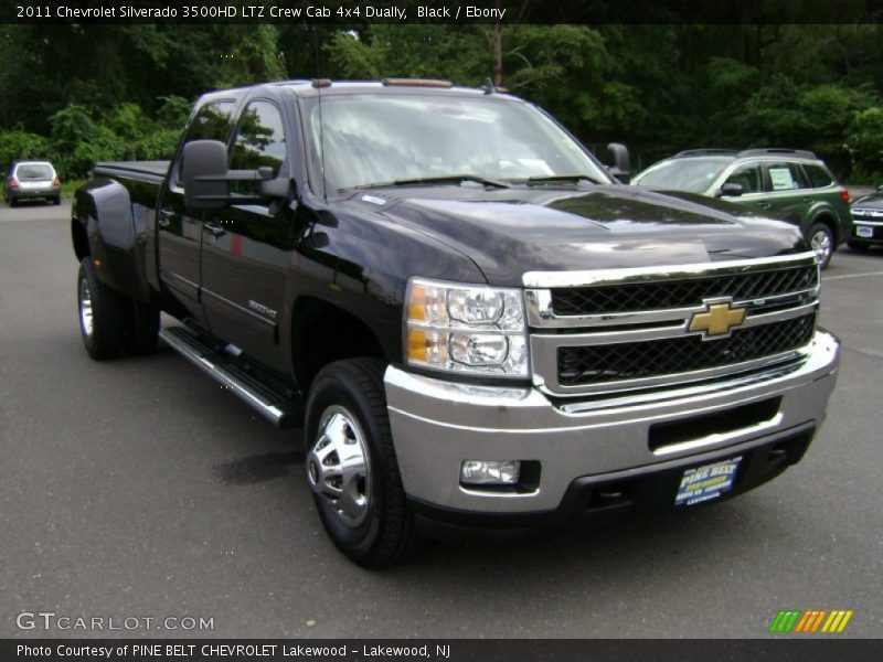 Black / Ebony 2011 Chevrolet Silverado 3500HD LTZ Crew Cab 4x4 Dually