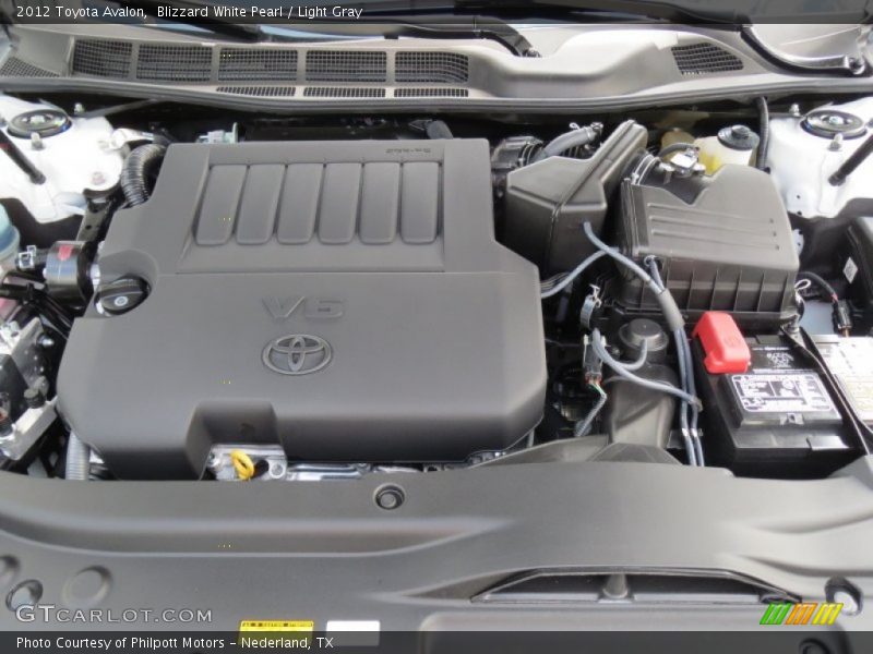Blizzard White Pearl / Light Gray 2012 Toyota Avalon