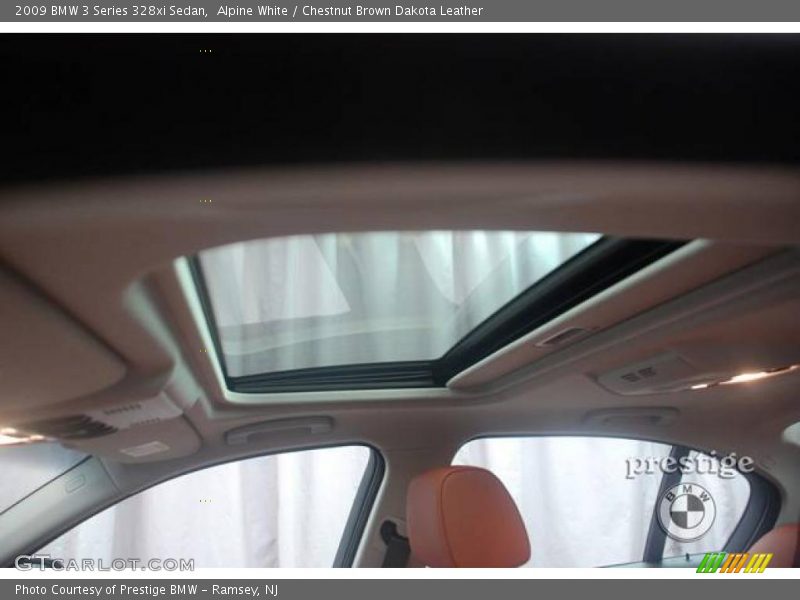 Alpine White / Chestnut Brown Dakota Leather 2009 BMW 3 Series 328xi Sedan