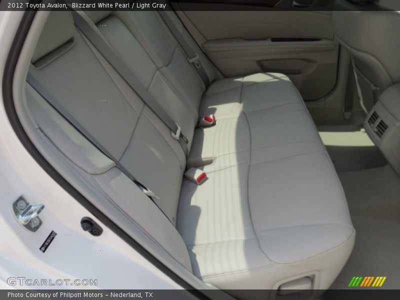 Blizzard White Pearl / Light Gray 2012 Toyota Avalon