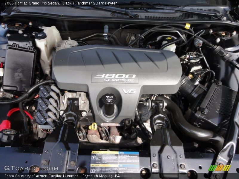 Black / Parchment/Dark Pewter 2005 Pontiac Grand Prix Sedan