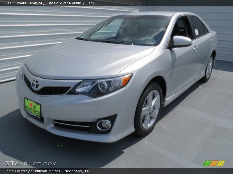 Classic Silver Metallic / Black 2012 Toyota Camry SE