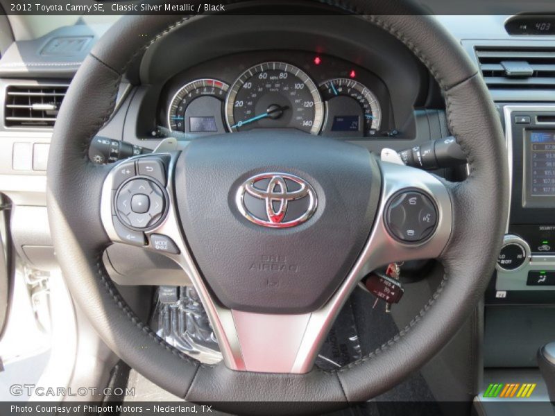 Classic Silver Metallic / Black 2012 Toyota Camry SE