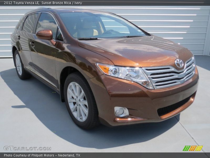 Sunset Bronze Mica / Ivory 2012 Toyota Venza LE