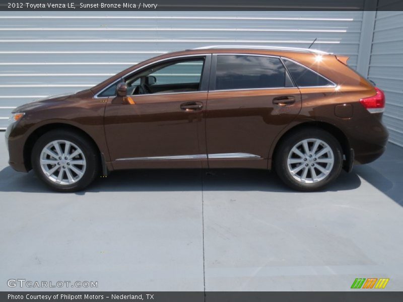 Sunset Bronze Mica / Ivory 2012 Toyota Venza LE
