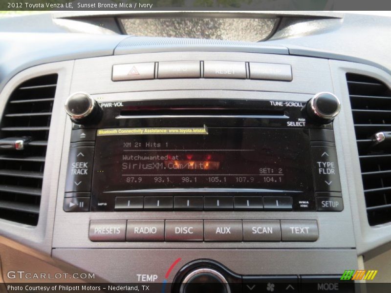 Sunset Bronze Mica / Ivory 2012 Toyota Venza LE