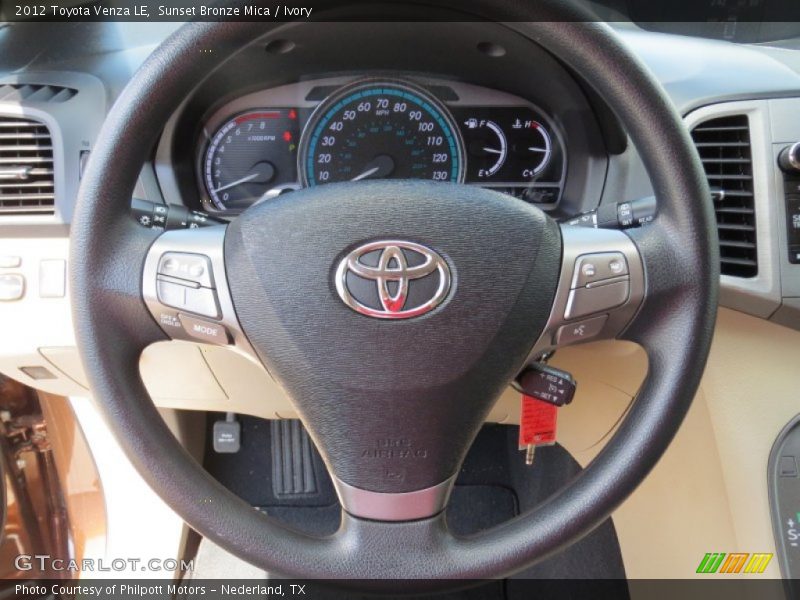 Sunset Bronze Mica / Ivory 2012 Toyota Venza LE
