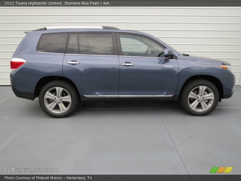 Shoreline Blue Pearl / Ash 2012 Toyota Highlander Limited