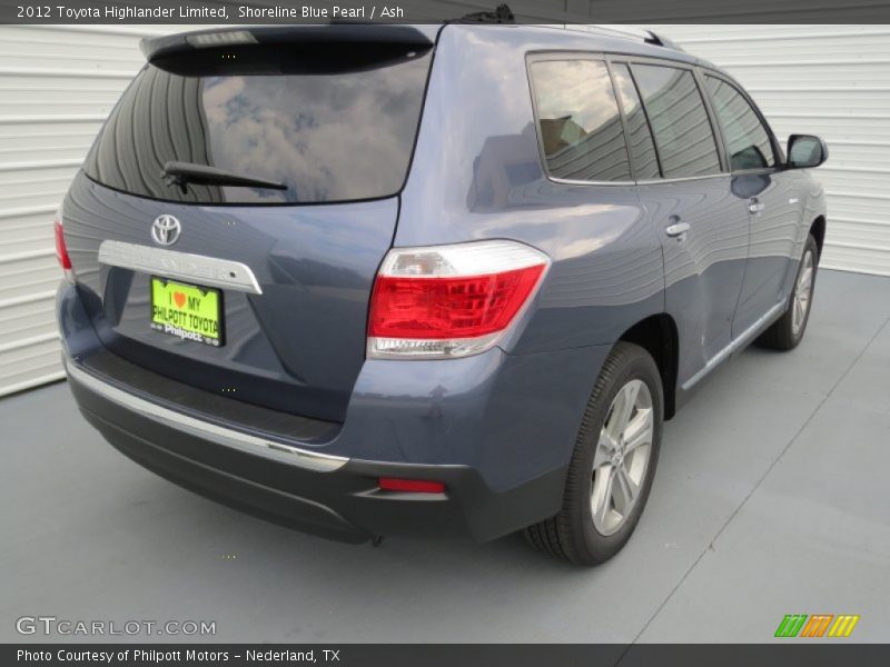 Shoreline Blue Pearl / Ash 2012 Toyota Highlander Limited