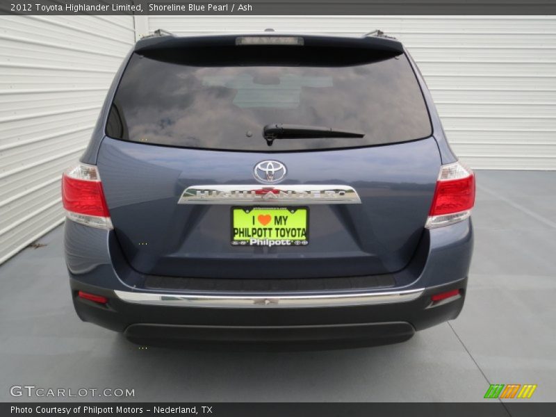 Shoreline Blue Pearl / Ash 2012 Toyota Highlander Limited