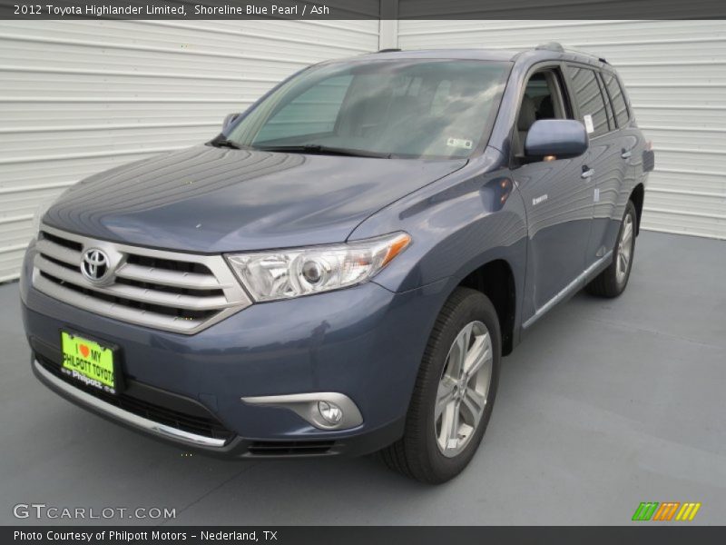Shoreline Blue Pearl / Ash 2012 Toyota Highlander Limited