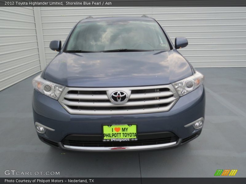 Shoreline Blue Pearl / Ash 2012 Toyota Highlander Limited