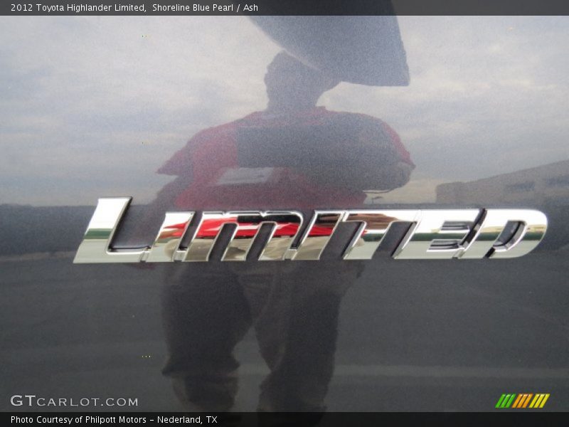 Shoreline Blue Pearl / Ash 2012 Toyota Highlander Limited