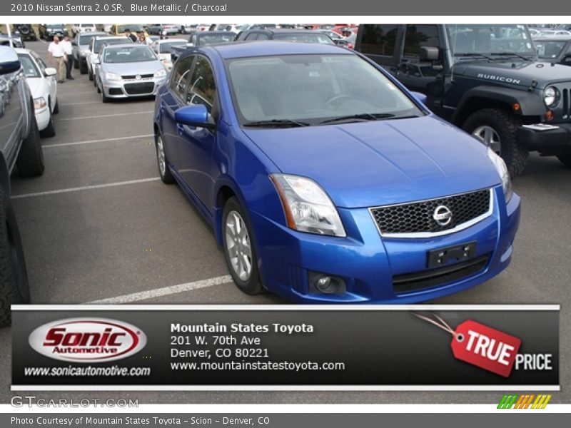 Blue Metallic / Charcoal 2010 Nissan Sentra 2.0 SR