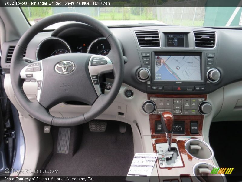 Shoreline Blue Pearl / Ash 2012 Toyota Highlander Limited