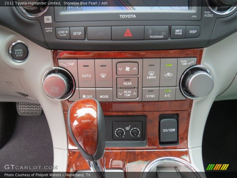 Shoreline Blue Pearl / Ash 2012 Toyota Highlander Limited