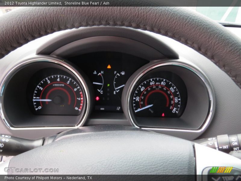 Shoreline Blue Pearl / Ash 2012 Toyota Highlander Limited