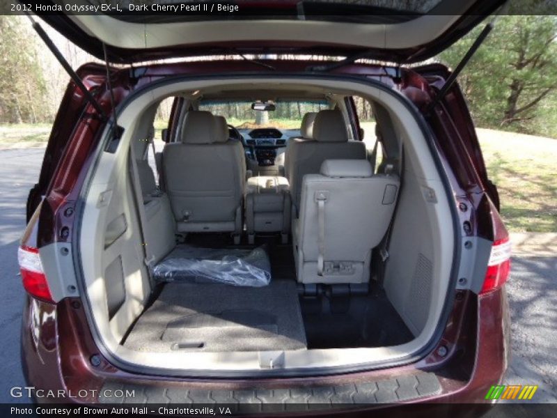 Dark Cherry Pearl II / Beige 2012 Honda Odyssey EX-L