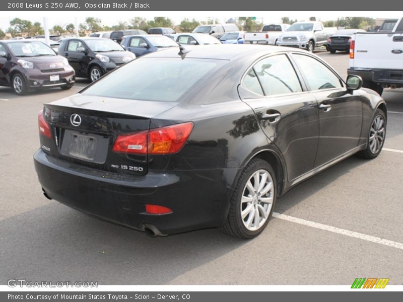 Obsidian Black / Black 2008 Lexus IS 250 AWD