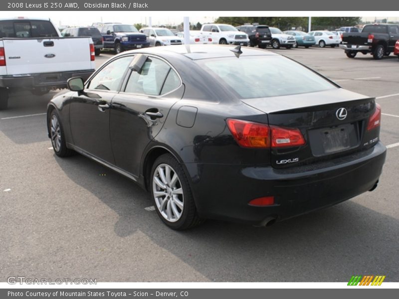 Obsidian Black / Black 2008 Lexus IS 250 AWD