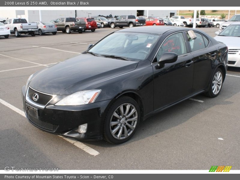 Obsidian Black / Black 2008 Lexus IS 250 AWD