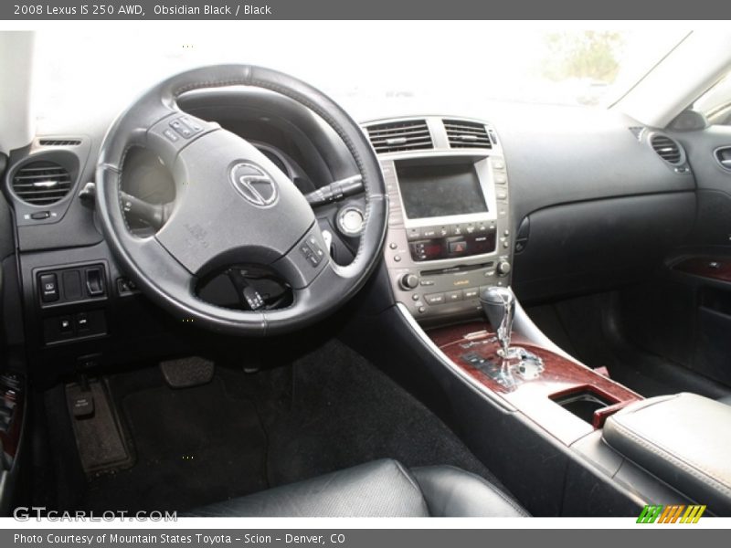 Obsidian Black / Black 2008 Lexus IS 250 AWD
