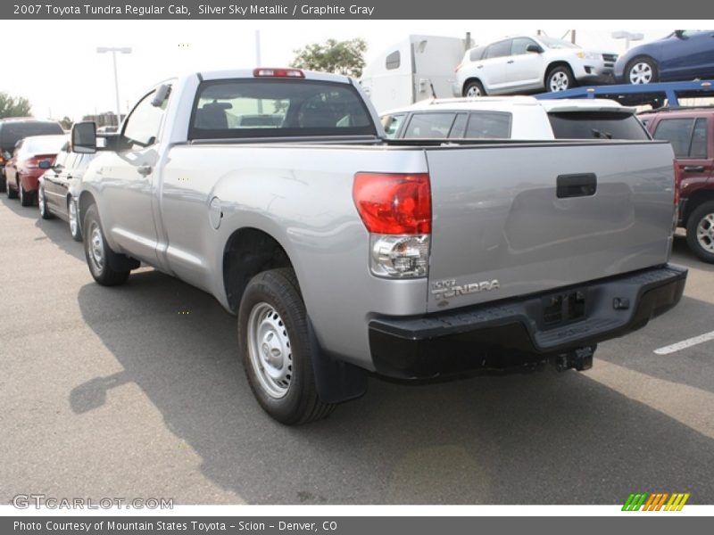 Silver Sky Metallic / Graphite Gray 2007 Toyota Tundra Regular Cab
