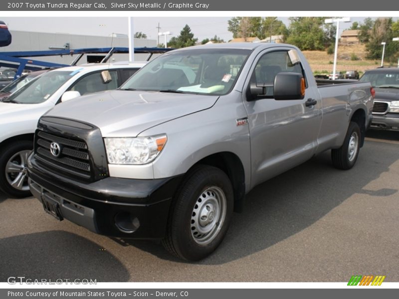 Silver Sky Metallic / Graphite Gray 2007 Toyota Tundra Regular Cab