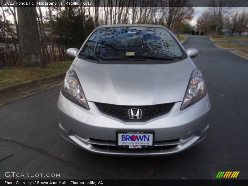 Alabaster Silver Metallic / Gray 2013 Honda Fit