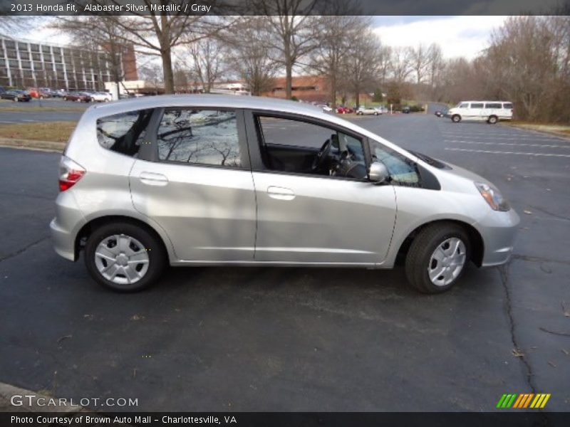 Alabaster Silver Metallic / Gray 2013 Honda Fit