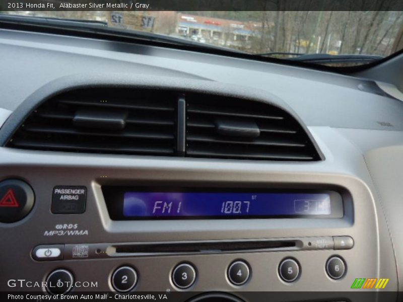 Alabaster Silver Metallic / Gray 2013 Honda Fit