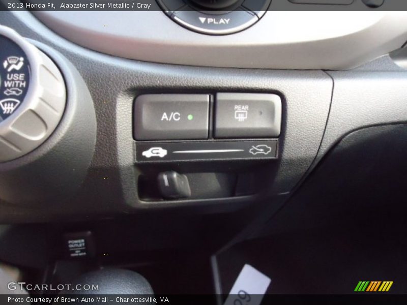 Alabaster Silver Metallic / Gray 2013 Honda Fit