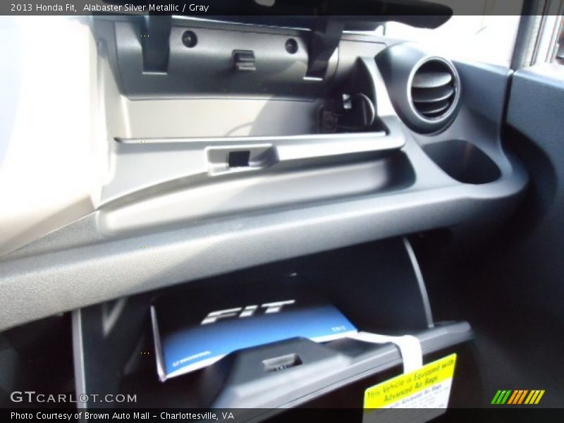 Alabaster Silver Metallic / Gray 2013 Honda Fit