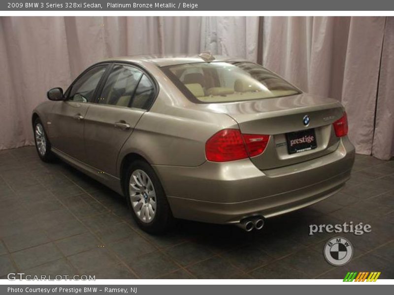 Platinum Bronze Metallic / Beige 2009 BMW 3 Series 328xi Sedan