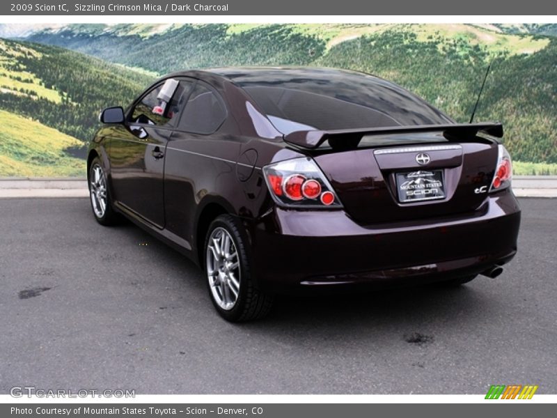 Sizzling Crimson Mica / Dark Charcoal 2009 Scion tC