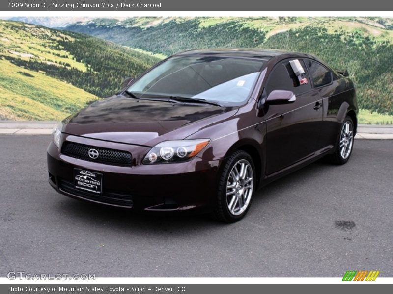 Sizzling Crimson Mica / Dark Charcoal 2009 Scion tC
