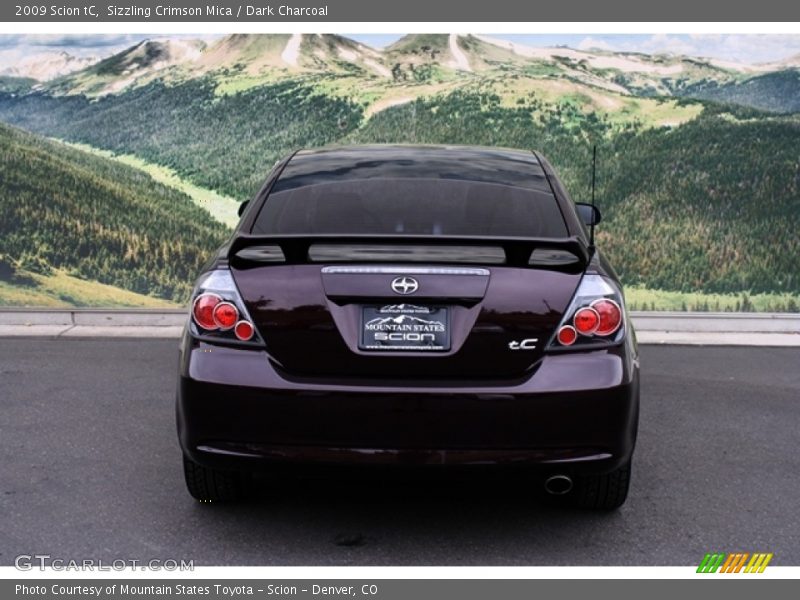 Sizzling Crimson Mica / Dark Charcoal 2009 Scion tC