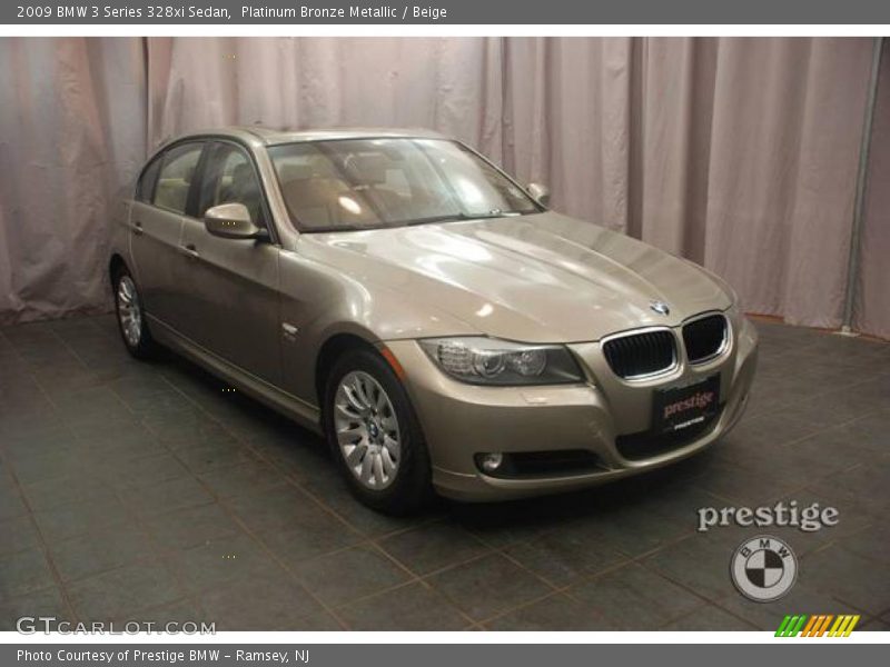 Platinum Bronze Metallic / Beige 2009 BMW 3 Series 328xi Sedan