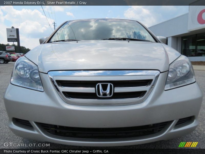 Silver Pearl Metallic / Gray 2007 Honda Odyssey EX-L